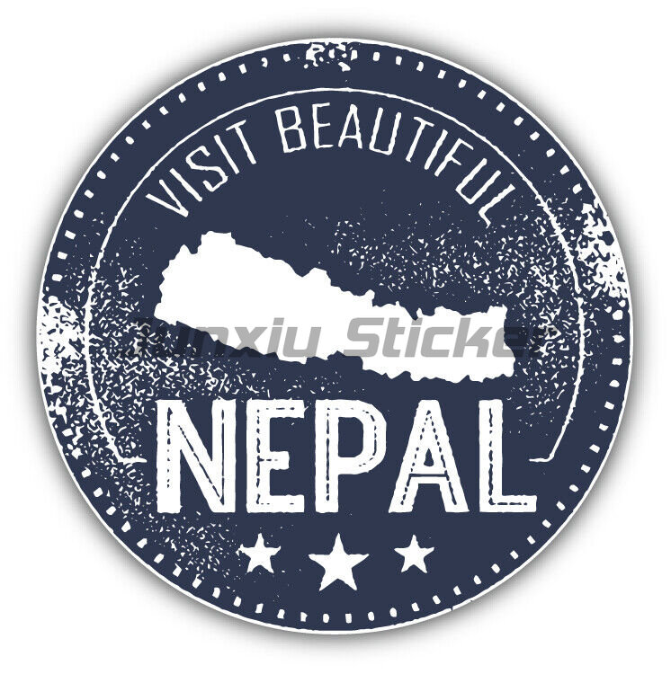 Laptop Accessories Nepal - Nepal Flag Bumper Vinyl Bicycle Window