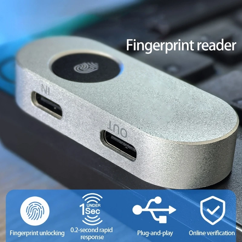 Fingerprint Reader Usb - Windows Hello Fingerprint Reader USB,0.2s Unlock