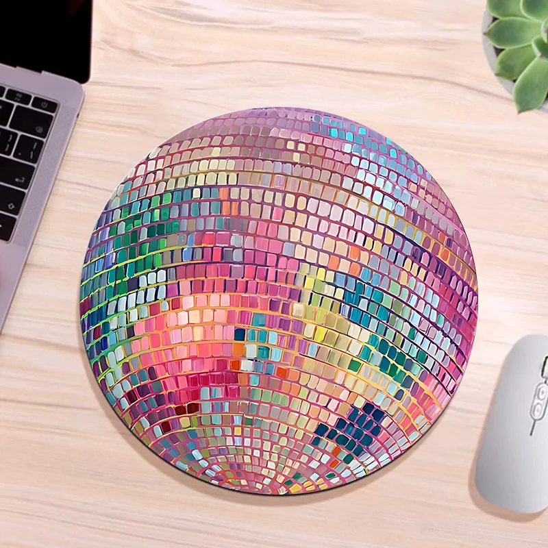 Rubber Round Pink Disco Ball M - Laptop Accessories Productivity recension och pris