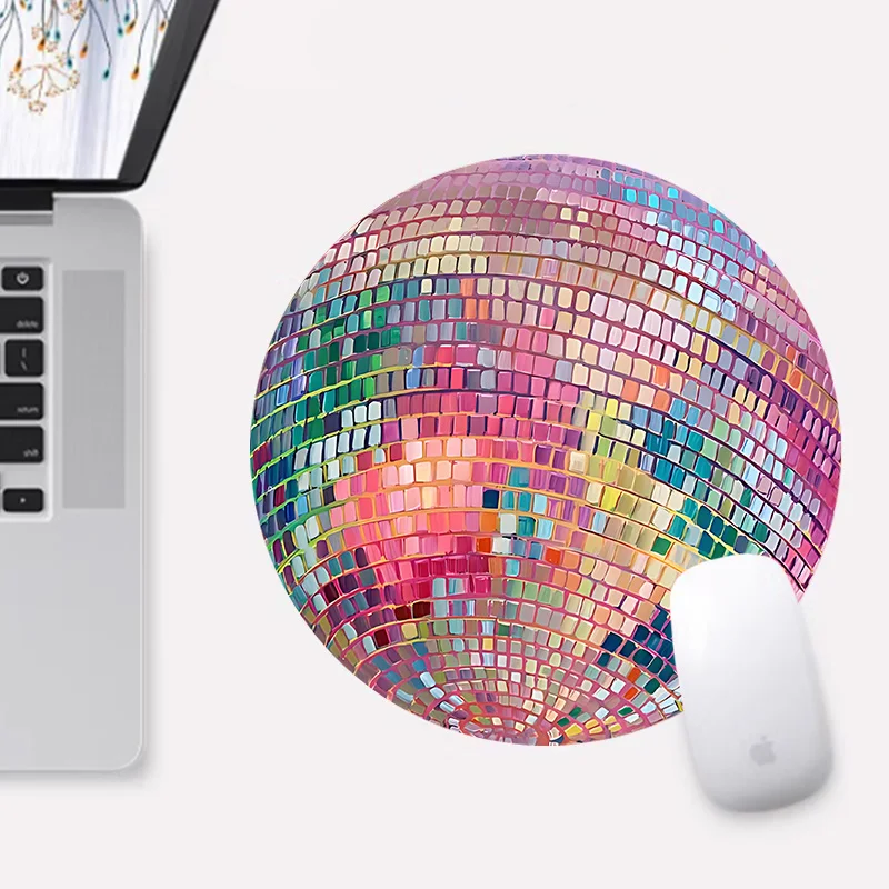 Rubber Round Pink Disco Ball M - Laptop Accessories Productivity recension och pris