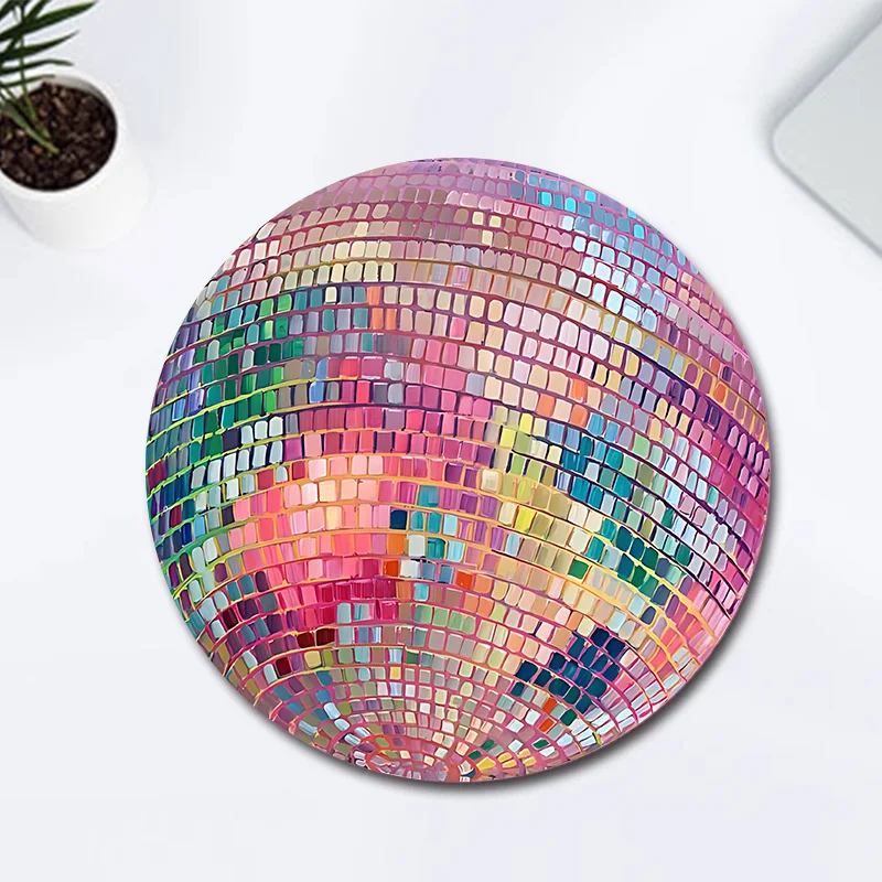 Rubber Round Pink Disco Ball M - Laptop Accessories Productivity recension och pris