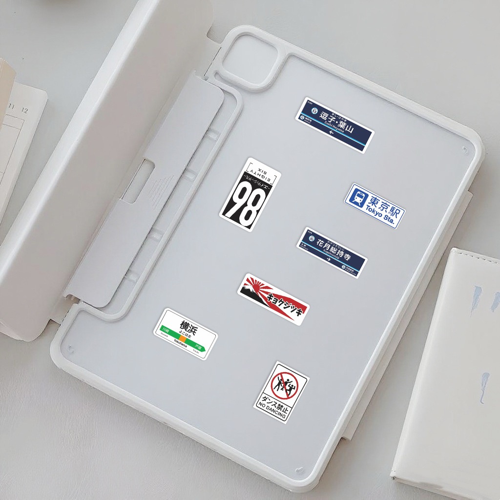 60PCS Japanese Stop Sign Logo  - Laptop Accessories Name recension och pris