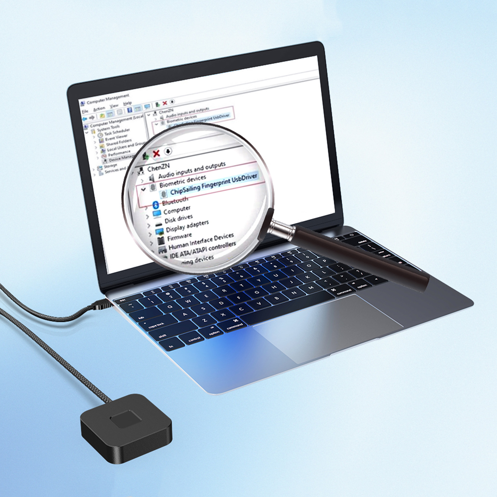 USB Fingerprint Reader with 5f - Fingerprint Reader Usb recension och pris