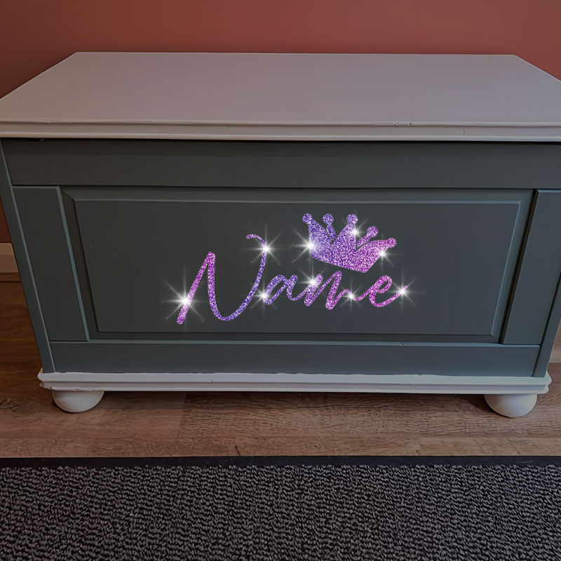 1PC Custom Glitter Crown and N - Laptop Accessories Name recension och pris