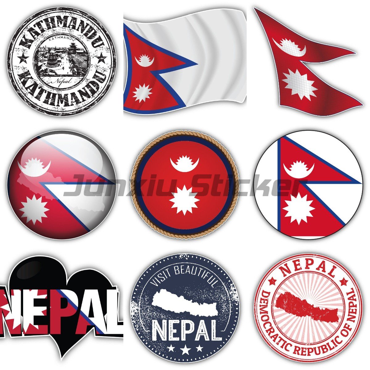 Nepal Flag Bumper Vinyl Bicycl - Laptop Accessories Nepal recension och pris