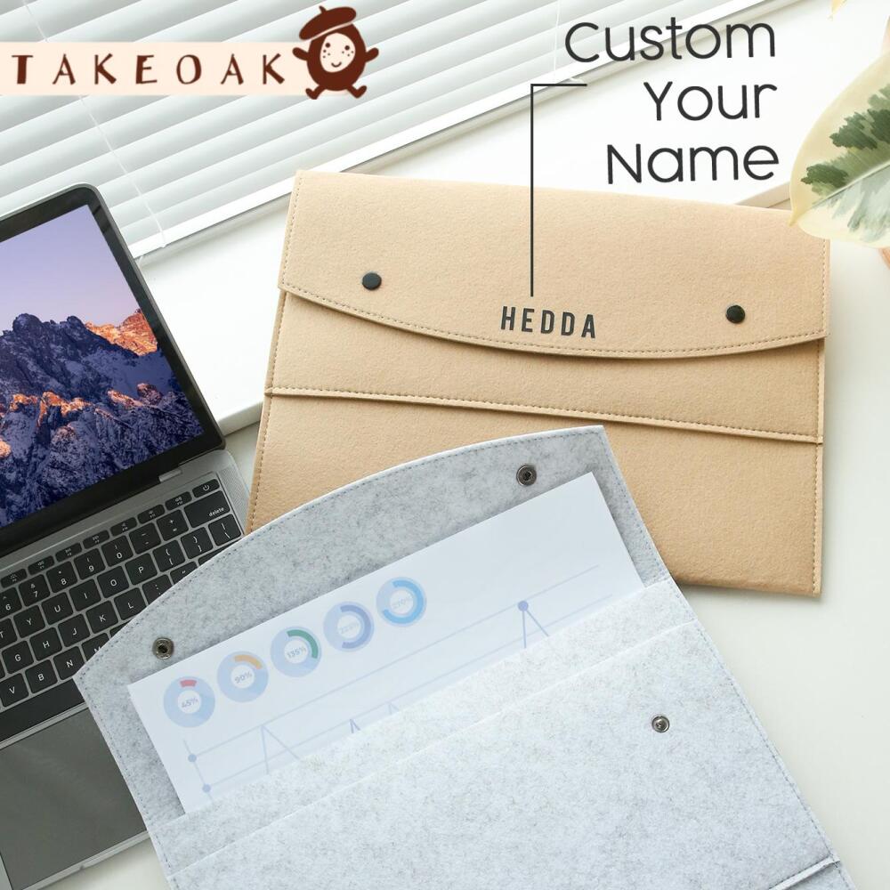 Custom Name Felt Document Fold - Laptop Accessories Name recension och pris