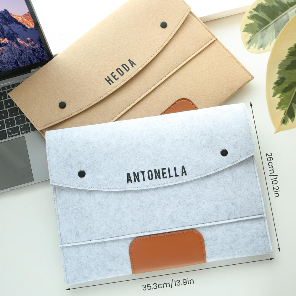 Custom Name Felt Document Fold - Laptop Accessories Name recension och pris