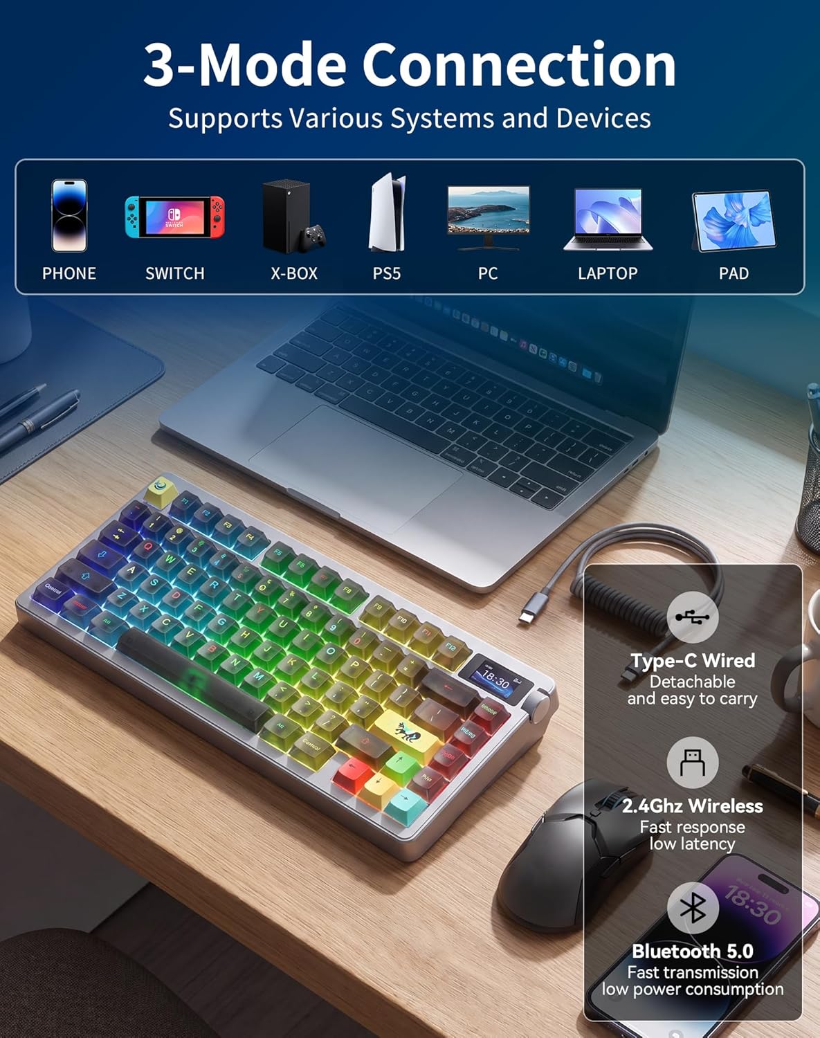 AULA NOVA75 Mechanical Keyboar - Laptop Accessories Productivity recension och pris