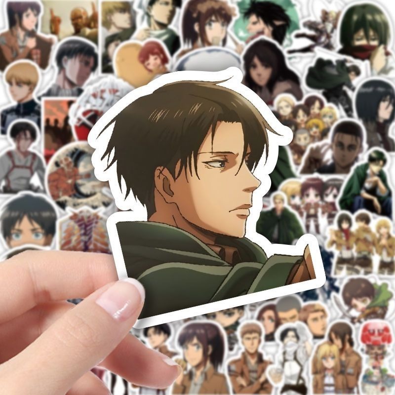 60Pcs Attack on Titan Anime St - Good Laptop Accessories recension och pris