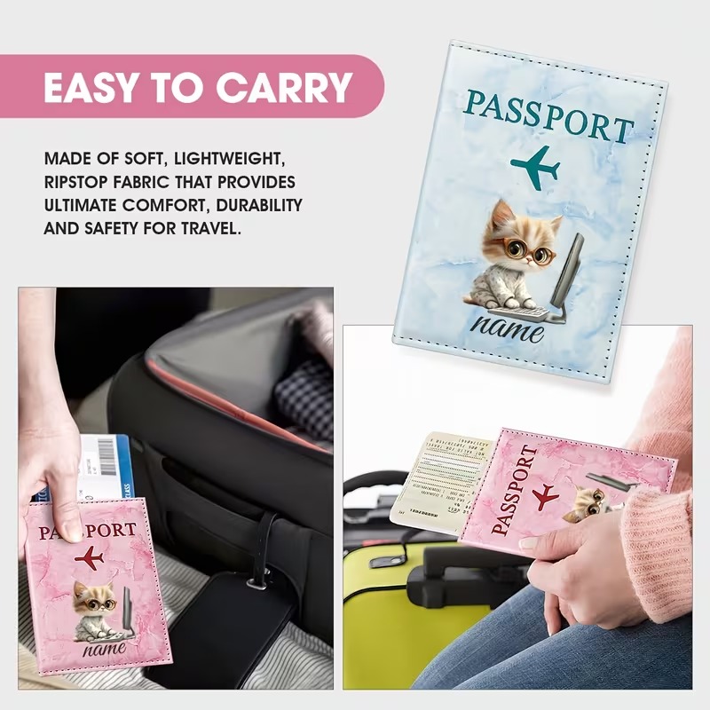 Custom Name/Text PU Passport H - Laptop Accessories Name recension och pris