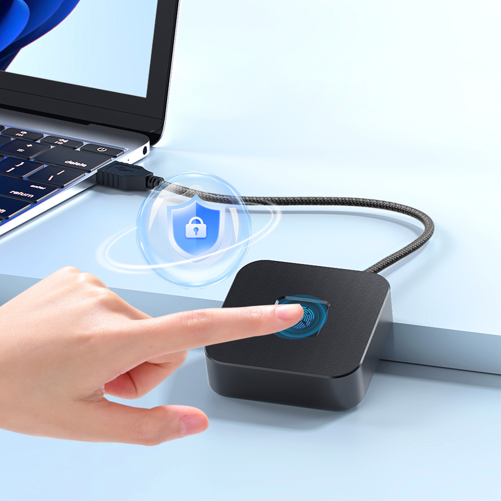 USB Fingerprint Reader with Fa - Fingerprint Reader Usb recension och pris