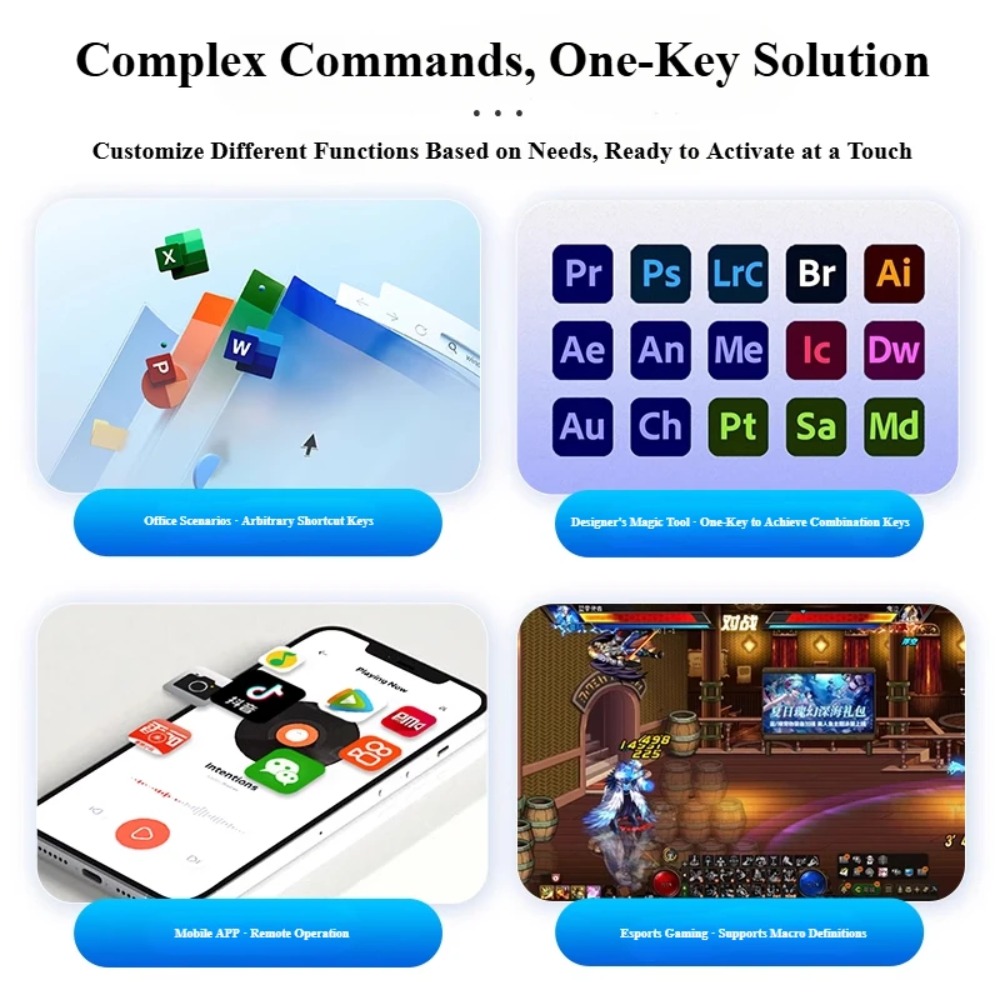 MK424Pro 4-Key Wireles Mini Ke - Laptop Accessories Productivity recension och pris