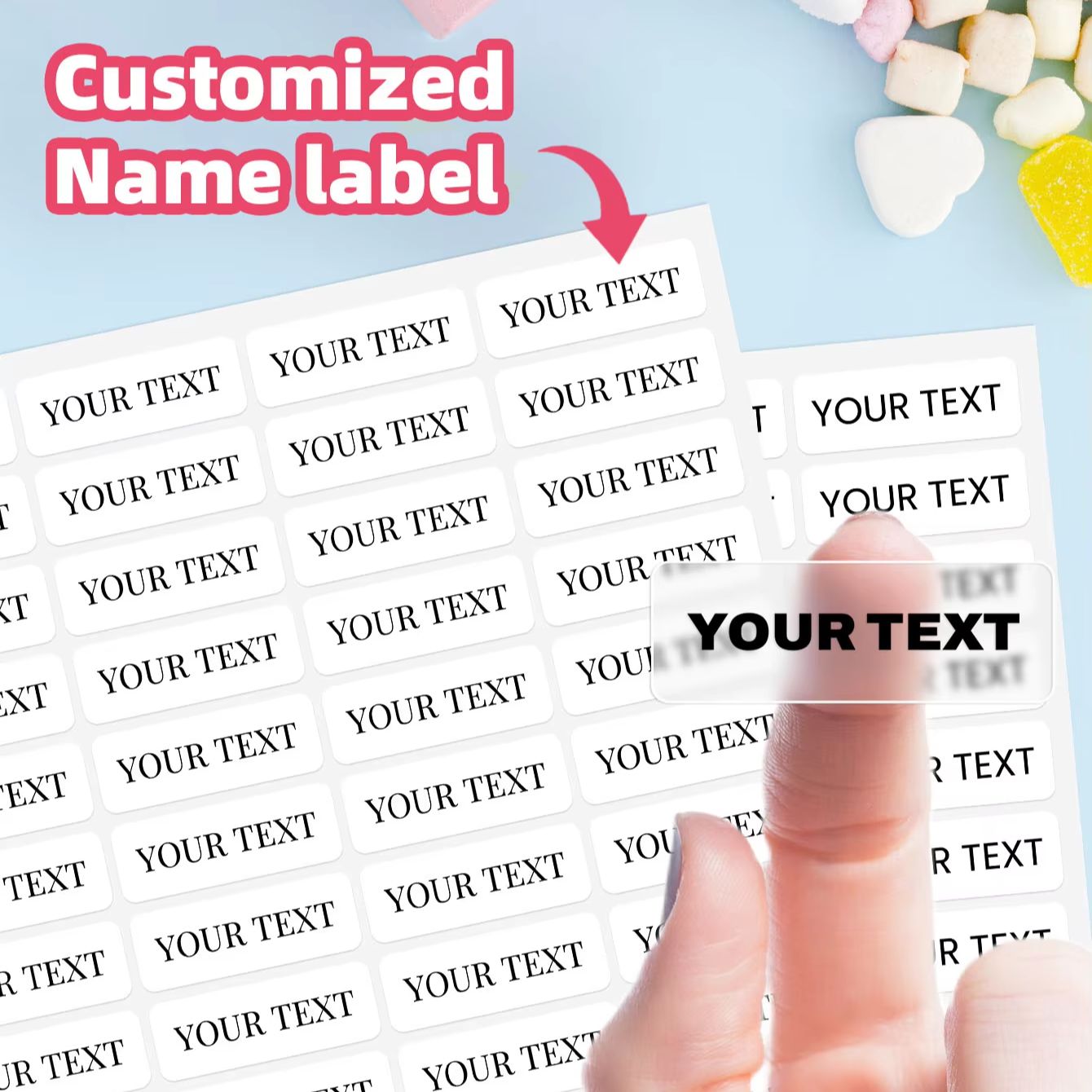 1-600PCS Custom Name Stickers, - Laptop Accessories Name recension och pris